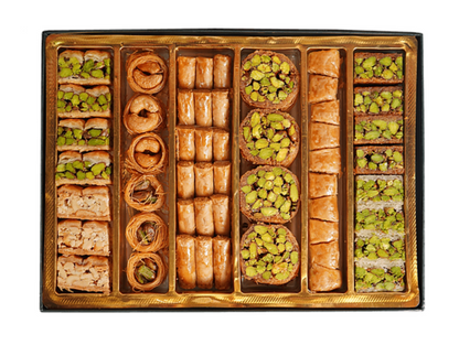 Assortiment de baklavas à la pistache et aux cajoux 400G - BAWABET DIMASHQ