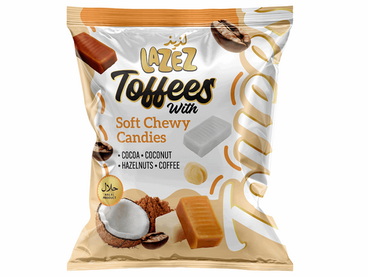 Bonbons à la crème (cacao, noix de, coco noisettes, café) 175G LAZEZ